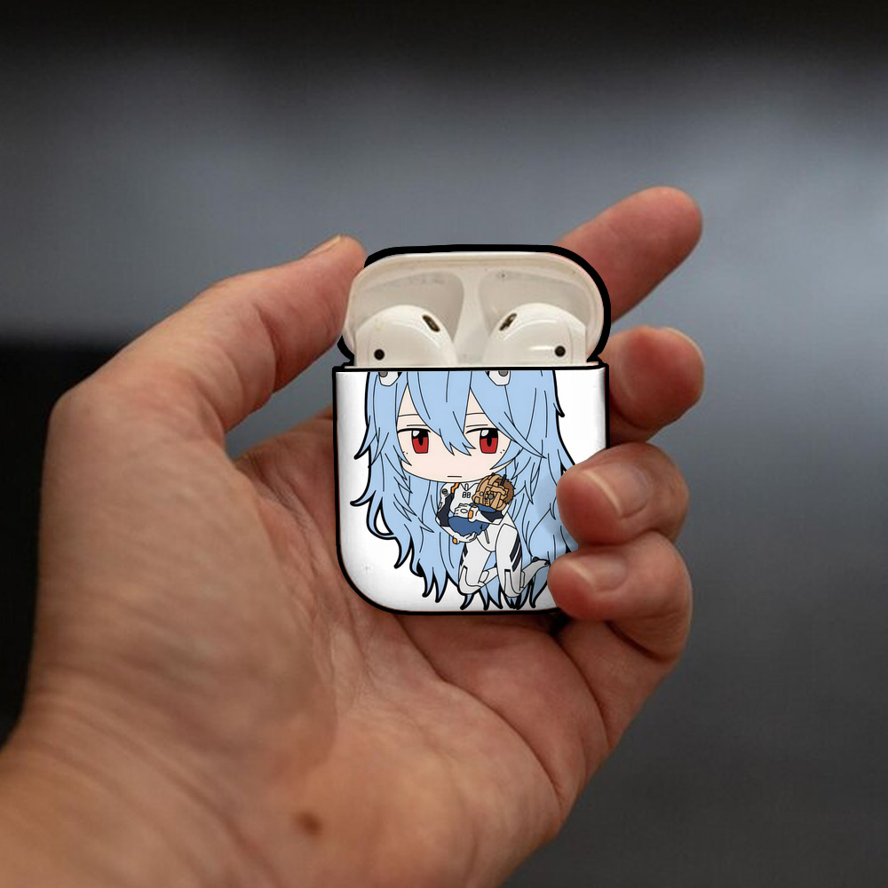 EVA 新世紀エヴァンゲリオン AirPods 第2世代保護ケース ハードシェル ブラック 耐衝撃・防指紋・カラビナ付き