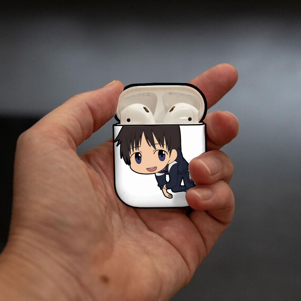 EVA 新世紀エヴァンゲリオン AirPods 第2世代保護ケース ハードシェル ブラック 耐衝撃・防指紋・カラビナ付き