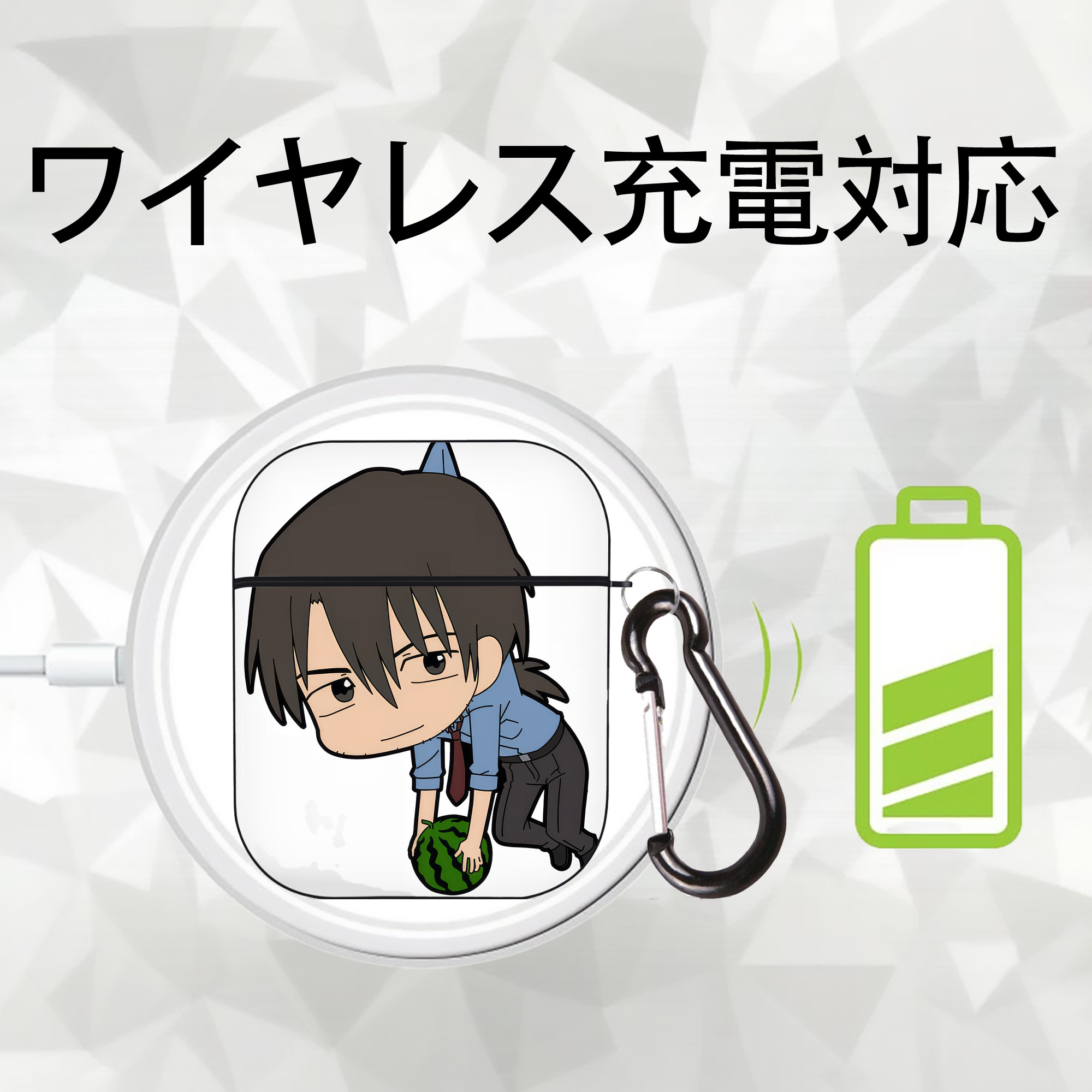 EVA 新世紀エヴァンゲリオン AirPods 第2世代保護ケース ハードシェル ブラック 耐衝撃・防指紋・カラビナ付き