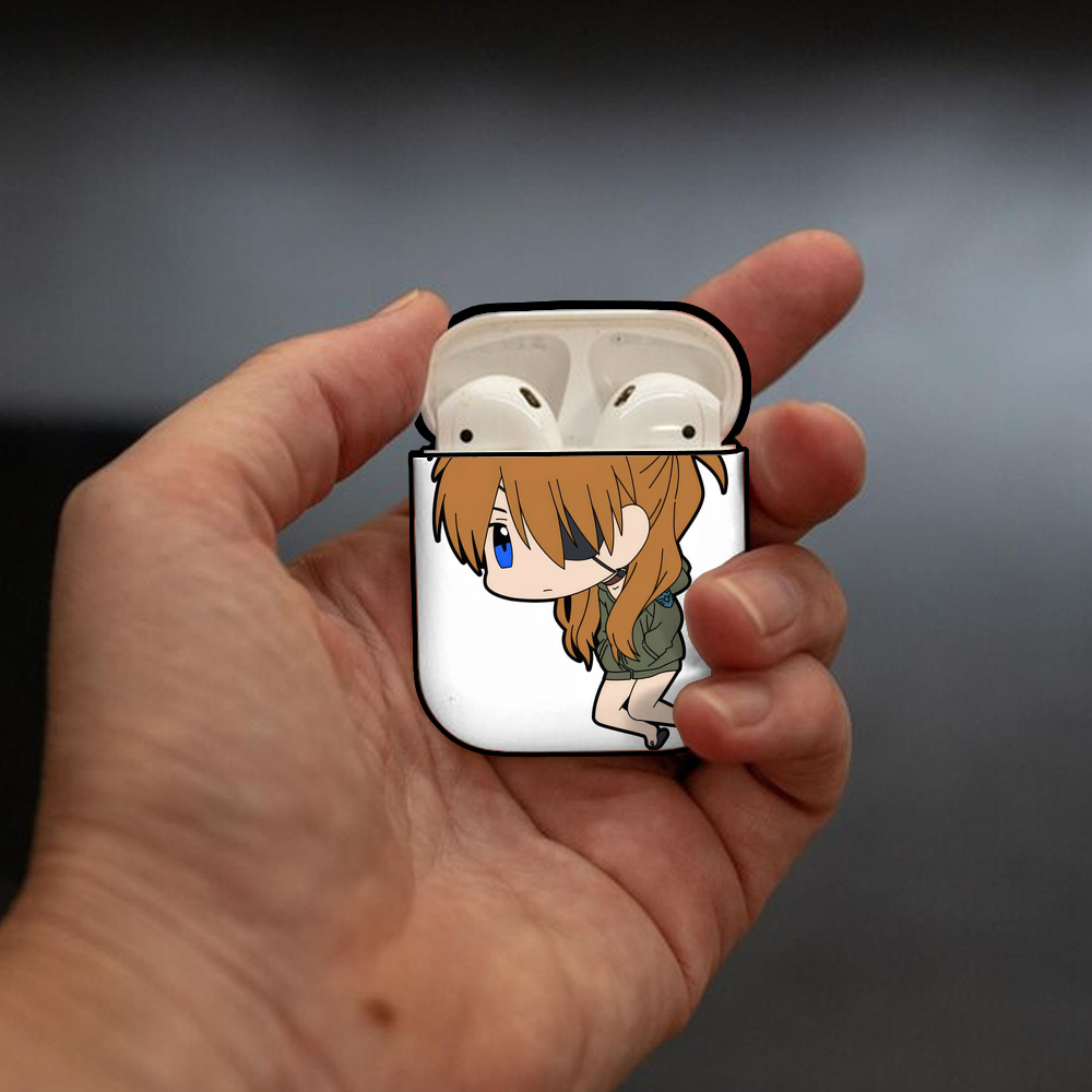 EVA 新世紀エヴァンゲリオン AirPods 第2世代保護ケース ハードシェル ブラック 耐衝撃・防指紋・カラビナ付き