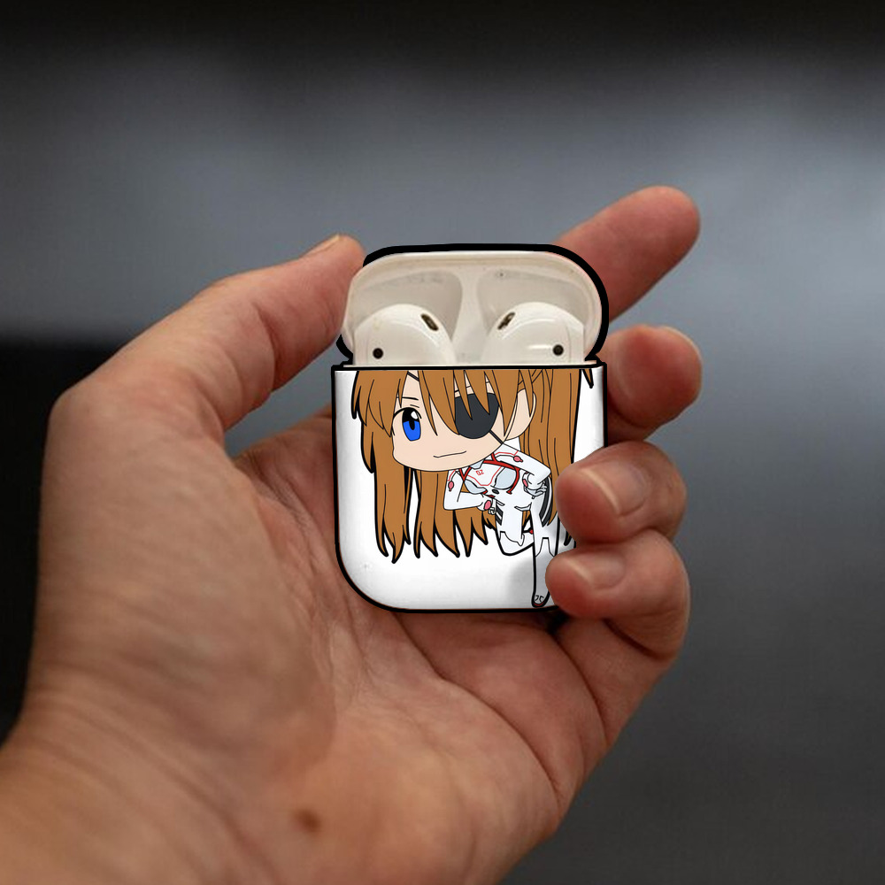 EVA 新世紀エヴァンゲリオン AirPods 第2世代保護ケース ハードシェル ブラック 耐衝撃・防指紋・カラビナ付き