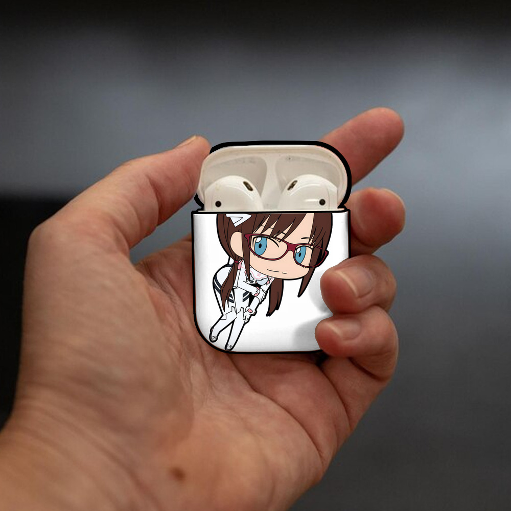 EVA 新世紀エヴァンゲリオン AirPods 第2世代保護ケース ハードシェル ブラック 耐衝撃・防指紋・カラビナ付き