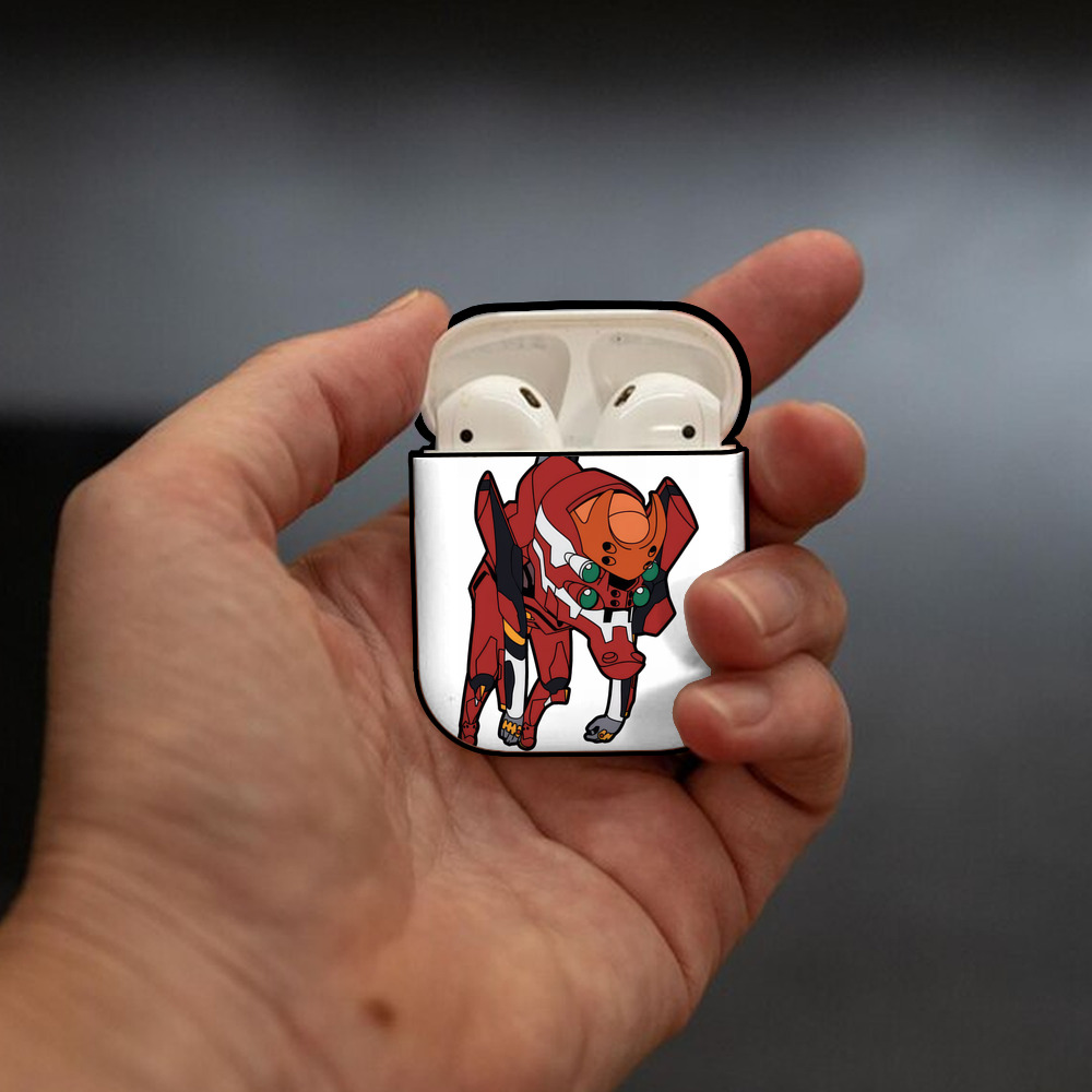 EVA 新世紀エヴァンゲリオン AirPods 第2世代保護ケース ハードシェル ブラック 耐衝撃・防指紋・カラビナ付き