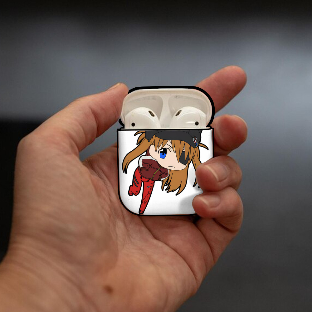 EVA 新世紀エヴァンゲリオン AirPods 第2世代保護ケース ハードシェル ブラック 耐衝撃・防指紋・カラビナ付き