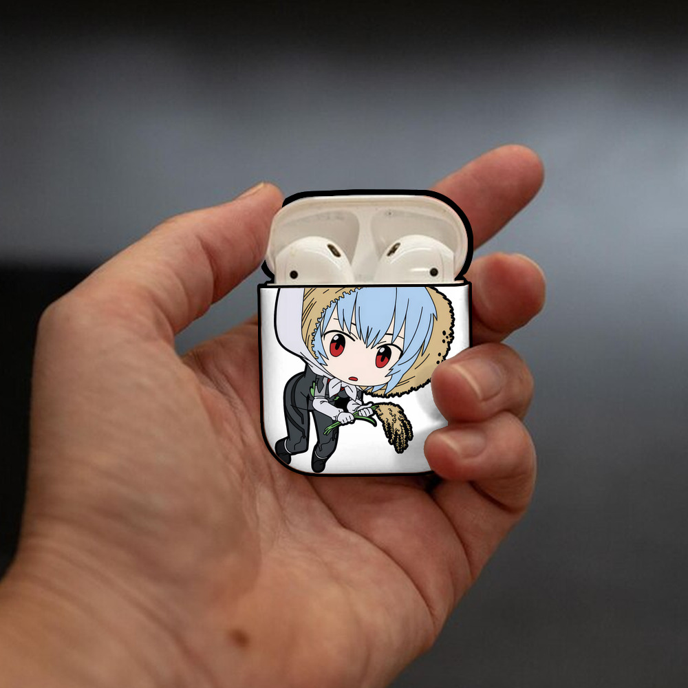 EVA 新世紀エヴァンゲリオン AirPods 第2世代保護ケース ハードシェル ブラック 耐衝撃・防指紋・カラビナ付き