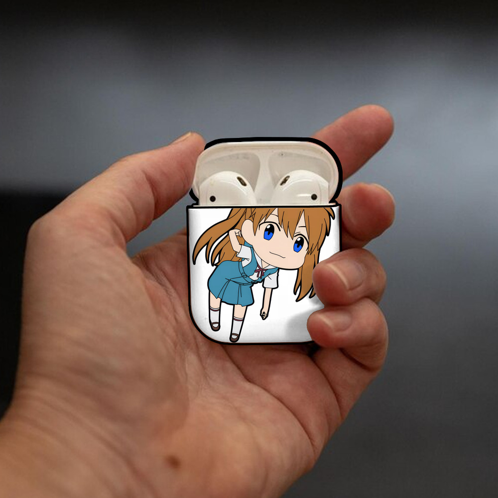 EVA 新世紀エヴァンゲリオン AirPods 第2世代保護ケース ハードシェル ブラック 耐衝撃・防指紋・カラビナ付き