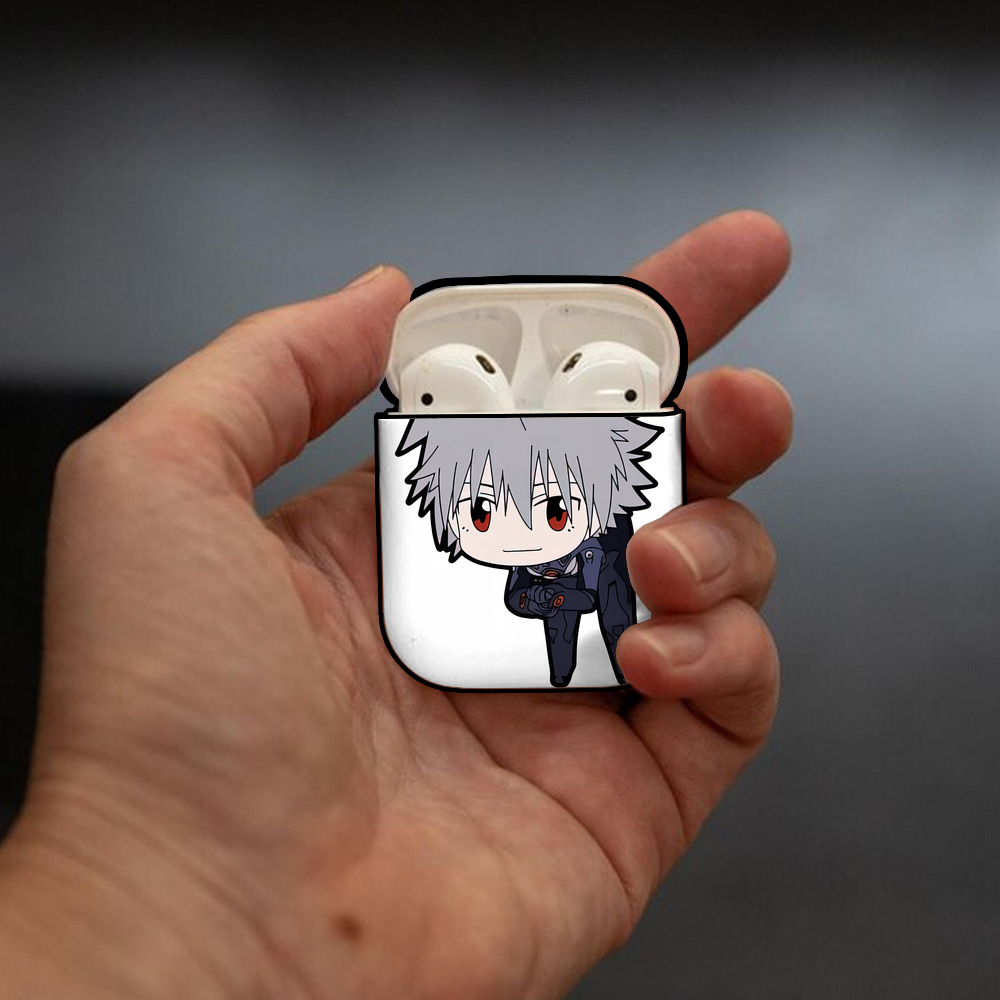 EVA 新世紀エヴァンゲリオン AirPods 第2世代保護ケース ハードシェル ブラック 耐衝撃・防指紋・カラビナ付き