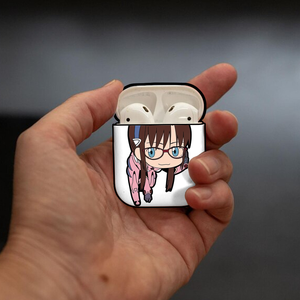 EVA 新世紀エヴァンゲリオン AirPods 第2世代保護ケース ハードシェル ブラック 耐衝撃・防指紋・カラビナ付き
