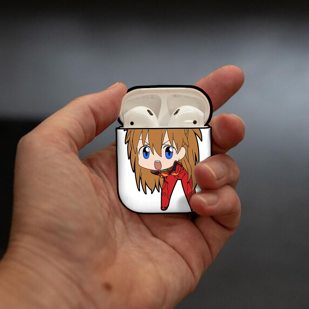 EVA 新世紀エヴァンゲリオン AirPods 第2世代保護ケース ハードシェル ブラック 耐衝撃・防指紋・カラビナ付き