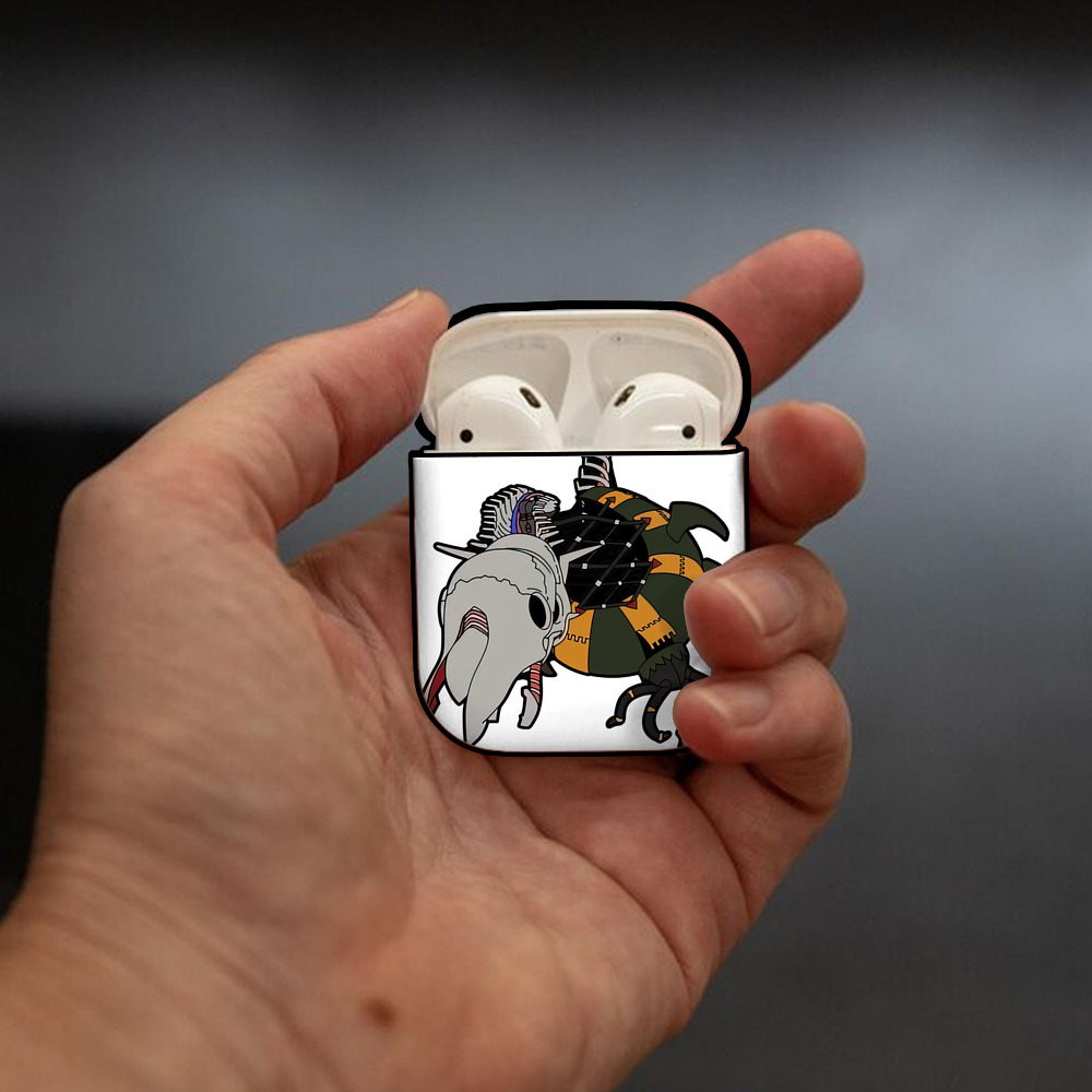EVA 新世紀エヴァンゲリオン AirPods 第2世代保護ケース ハードシェル ブラック 耐衝撃・防指紋・カラビナ付き