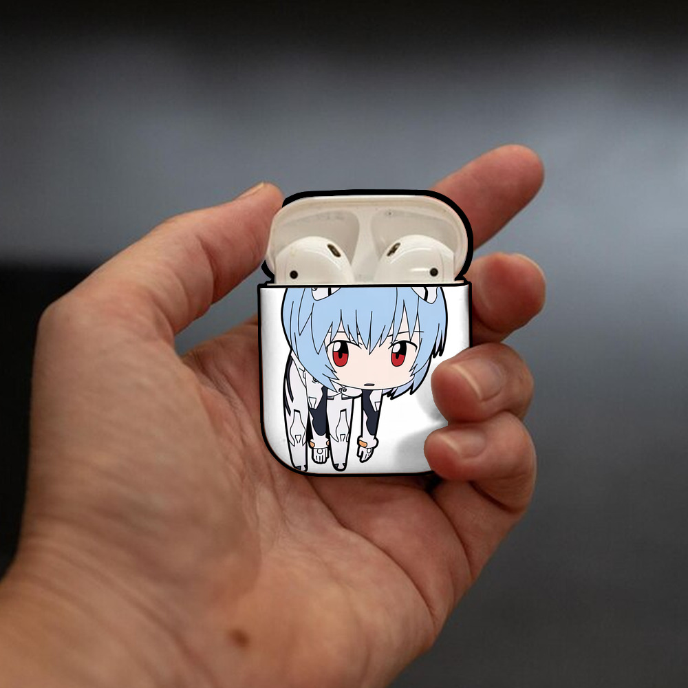 EVA 新世紀エヴァンゲリオン AirPods 第2世代保護ケース ハードシェル ブラック 耐衝撃・防指紋・カラビナ付き
