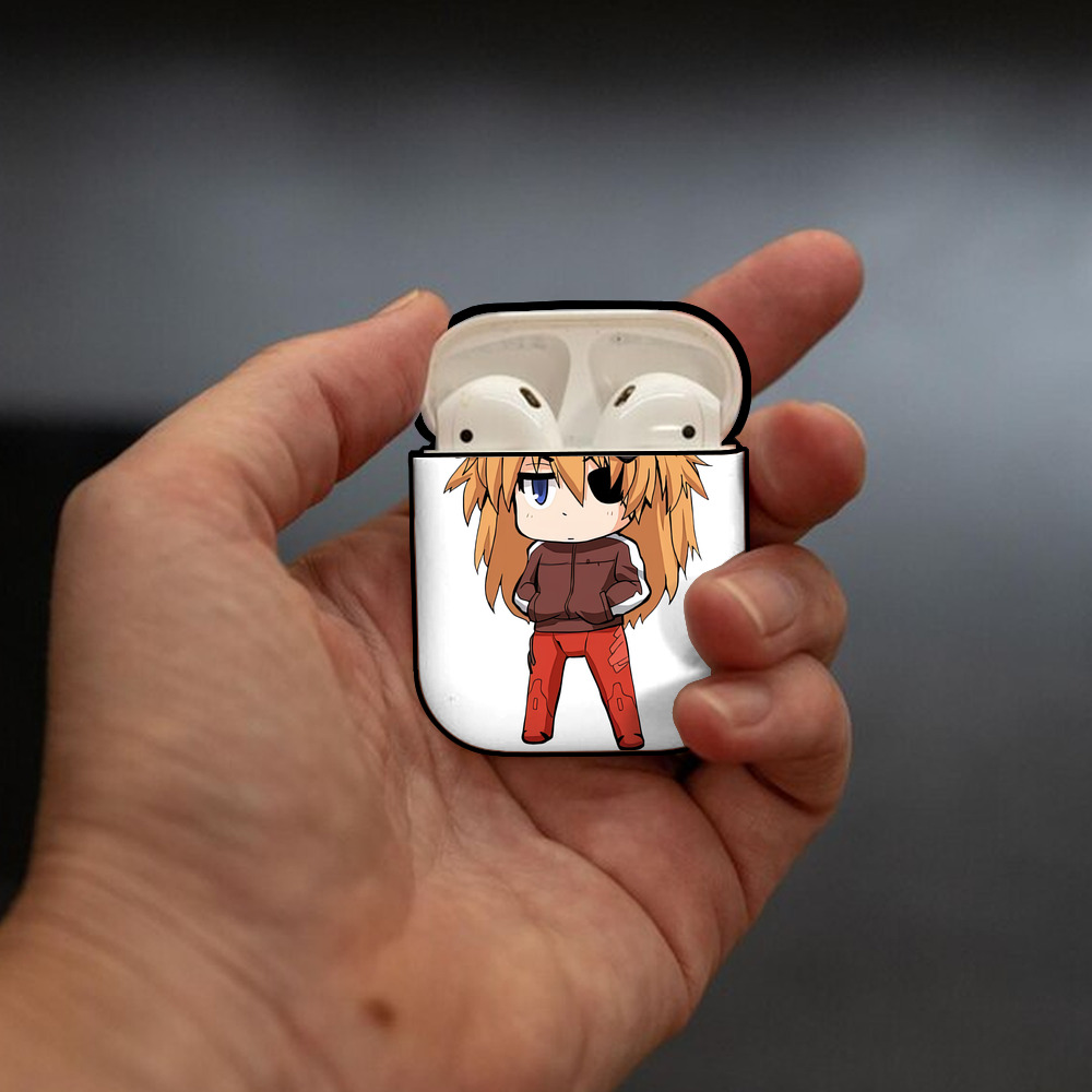 EVA 新世紀エヴァンゲリオン AirPods 第2世代保護ケース ハードシェル ブラック 耐衝撃・防指紋・カラビナ付き