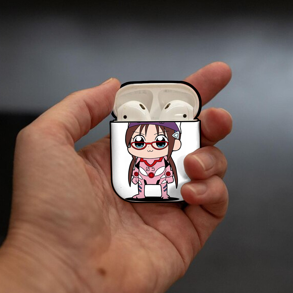 EVA 新世紀エヴァンゲリオン AirPods 第2世代保護ケース ハードシェル ブラック 耐衝撃・防指紋・カラビナ付き