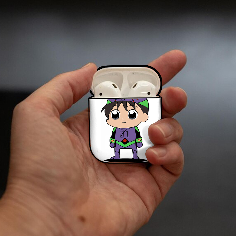 EVA 新世紀エヴァンゲリオン AirPods 第2世代保護ケース ハードシェル ブラック 耐衝撃・防指紋・カラビナ付き