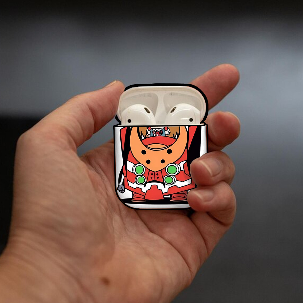 EVA 新世紀エヴァンゲリオン AirPods 第2世代保護ケース ハードシェル ブラック 耐衝撃・防指紋・カラビナ付き