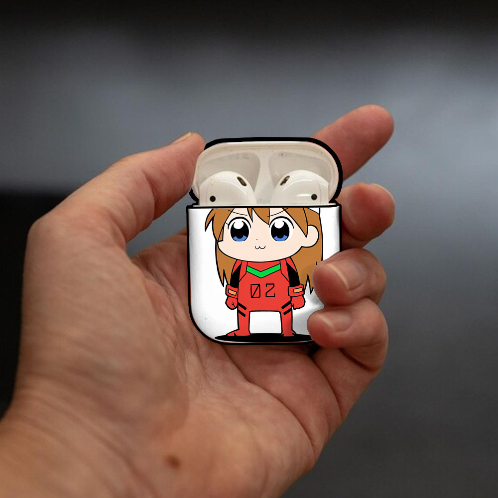 EVA 新世紀エヴァンゲリオン AirPods 第2世代保護ケース ハードシェル ブラック 耐衝撃・防指紋・カラビナ付き