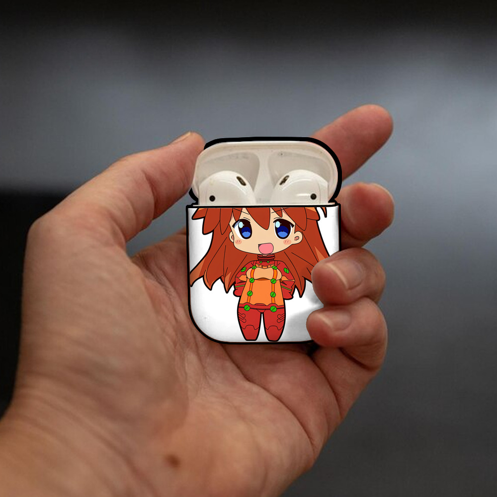 EVA 新世紀エヴァンゲリオン AirPods 第2世代保護ケース ハードシェル ブラック 耐衝撃・防指紋・カラビナ付き