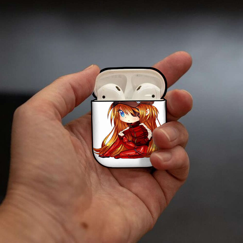EVA 新世紀エヴァンゲリオン AirPods 第2世代保護ケース ハードシェル ブラック 耐衝撃・防指紋・カラビナ付き