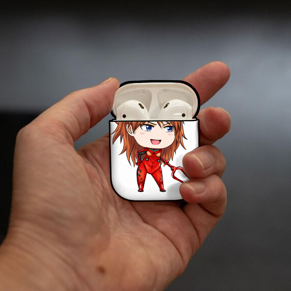 EVA 新世紀エヴァンゲリオン AirPods 第2世代保護ケース ハードシェル ブラック 耐衝撃・防指紋・カラビナ付き