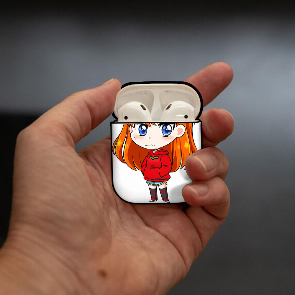 EVA 新世紀エヴァンゲリオン AirPods 第2世代保護ケース ハードシェル ブラック 耐衝撃・防指紋・カラビナ付き