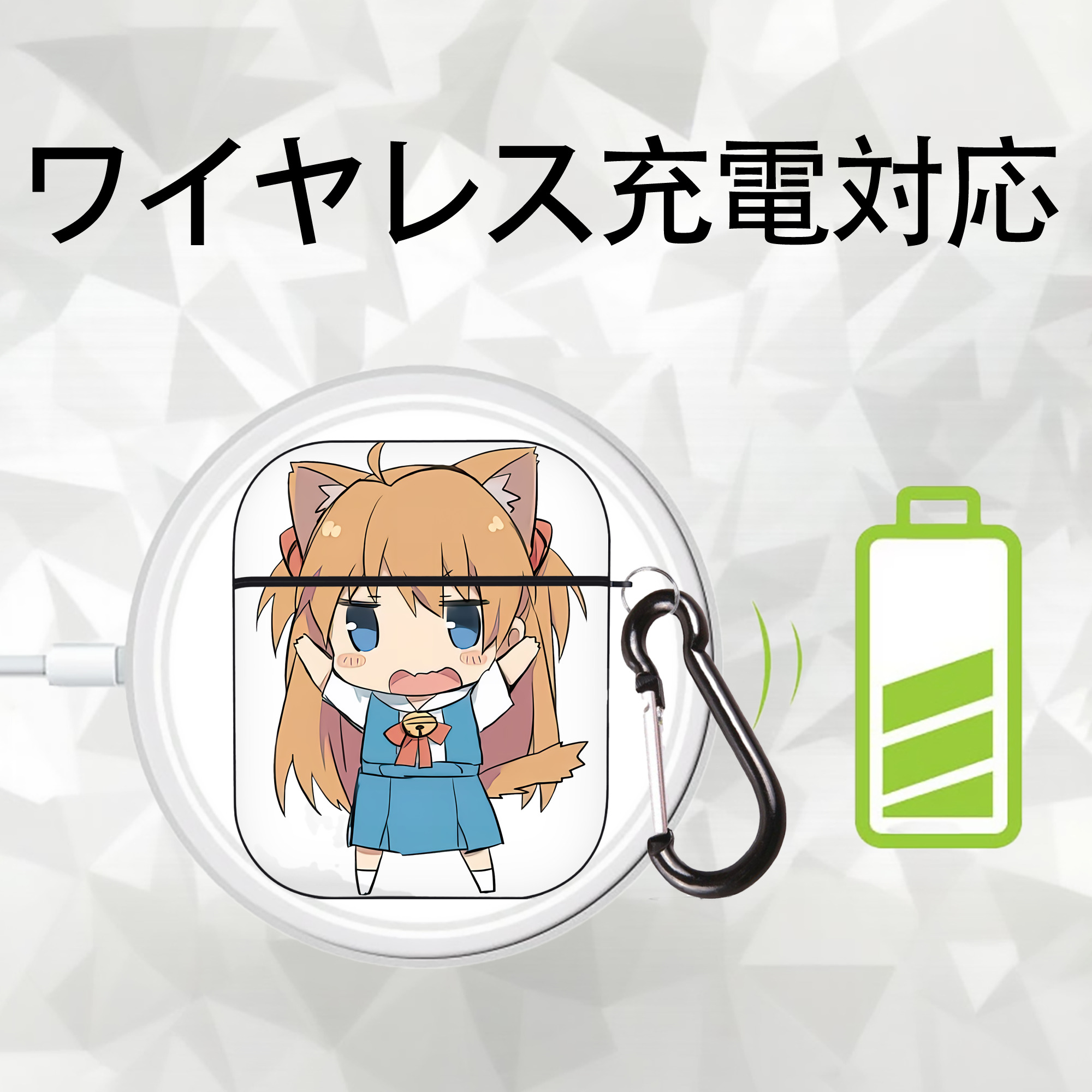 EVA 新世紀エヴァンゲリオン AirPods 第2世代保護ケース ハードシェル ブラック 耐衝撃・防指紋・カラビナ付き
