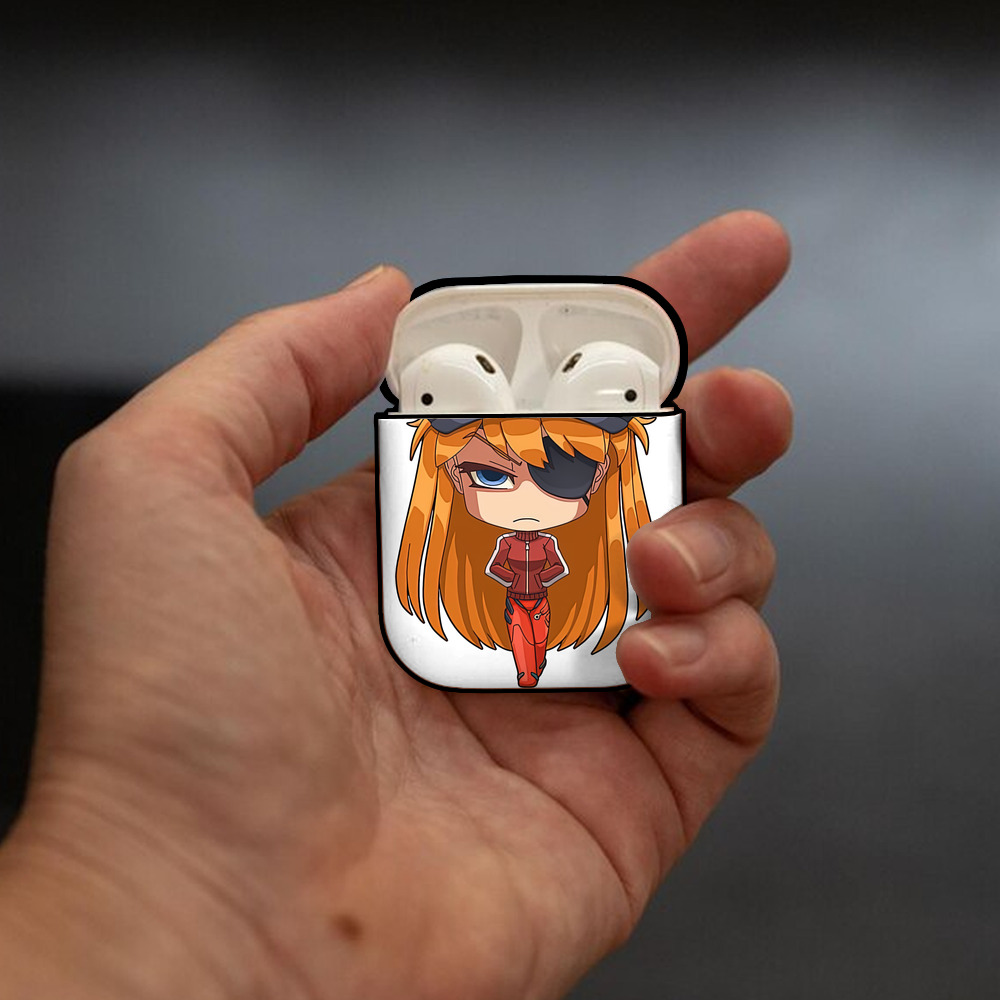 EVA 新世紀エヴァンゲリオン AirPods 第2世代保護ケース ハードシェル ブラック 耐衝撃・防指紋・カラビナ付き