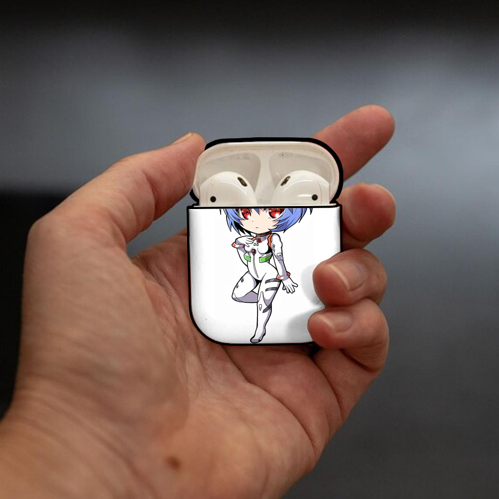 EVA 新世紀エヴァンゲリオン AirPods 第2世代保護ケース ハードシェル ブラック 耐衝撃・防指紋・カラビナ付き