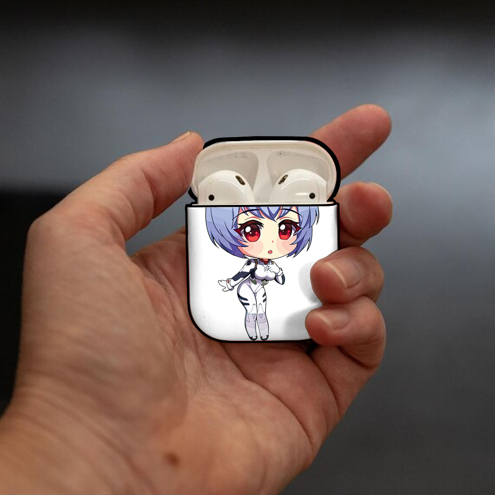 EVA 新世紀エヴァンゲリオン AirPods 第2世代保護ケース ハードシェル ブラック 耐衝撃・防指紋・カラビナ付き