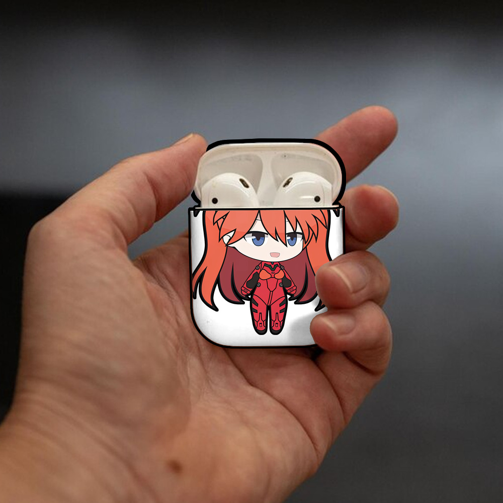 EVA 新世紀エヴァンゲリオン AirPods 第2世代保護ケース ハードシェル ブラック 耐衝撃・防指紋・カラビナ付き