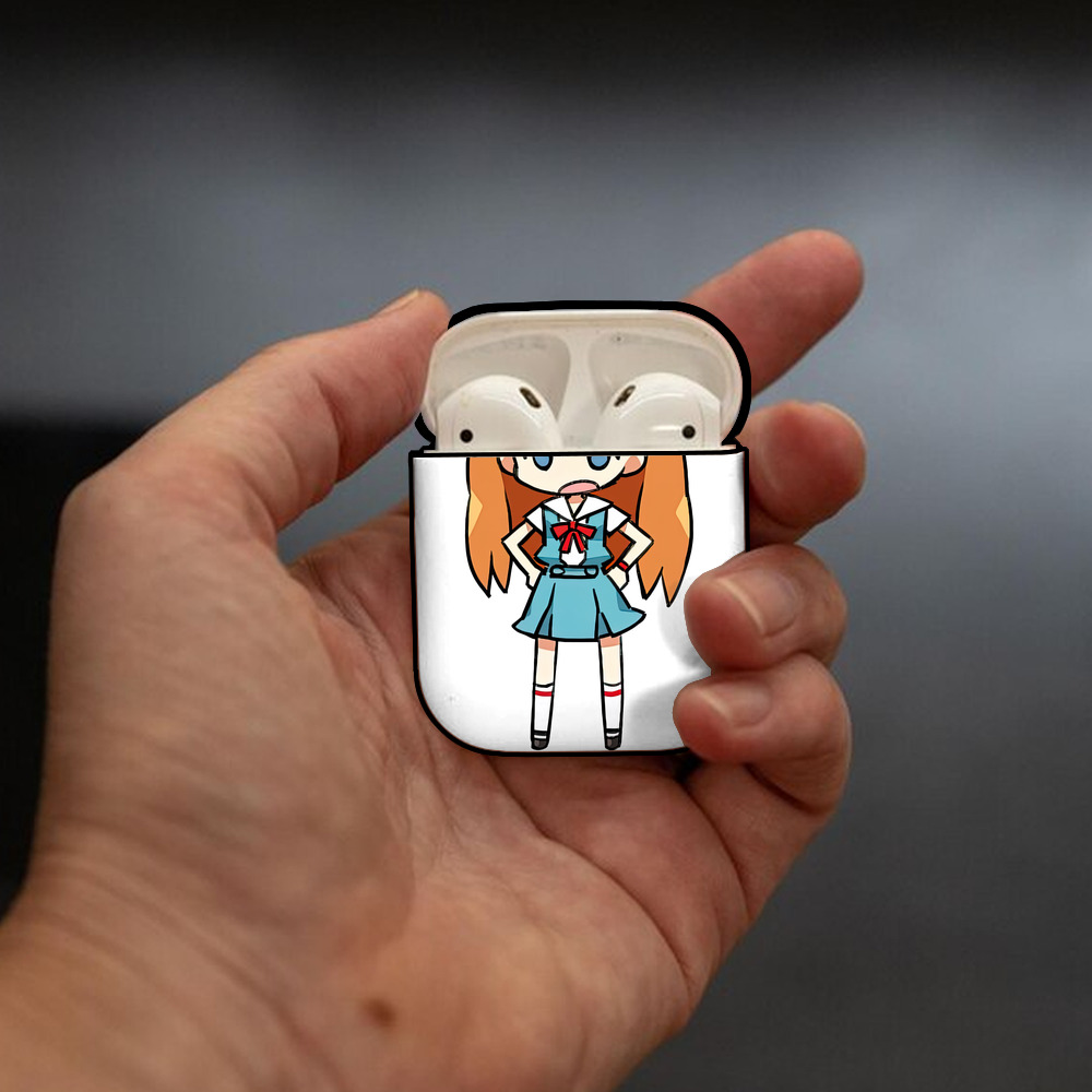 EVA 新世紀エヴァンゲリオン AirPods 第2世代保護ケース ハードシェル ブラック 耐衝撃・防指紋・カラビナ付き