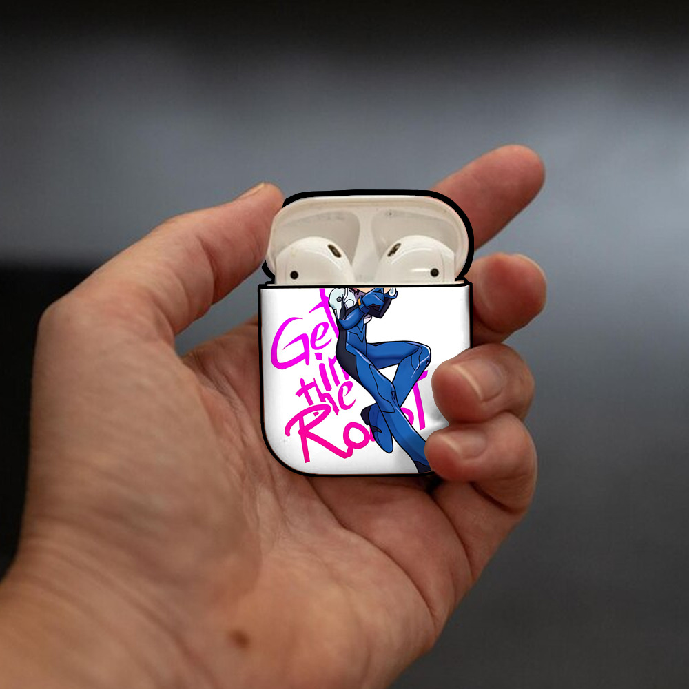 EVA 新世紀エヴァンゲリオン AirPods 第2世代保護ケース ハードシェル ブラック 耐衝撃・防指紋・カラビナ付き