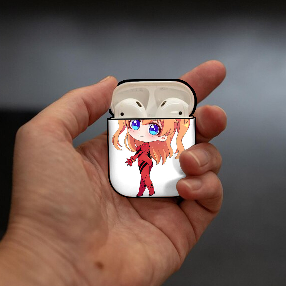 EVA 新世紀エヴァンゲリオン AirPods 第2世代保護ケース ハードシェル ブラック 耐衝撃・防指紋・カラビナ付き