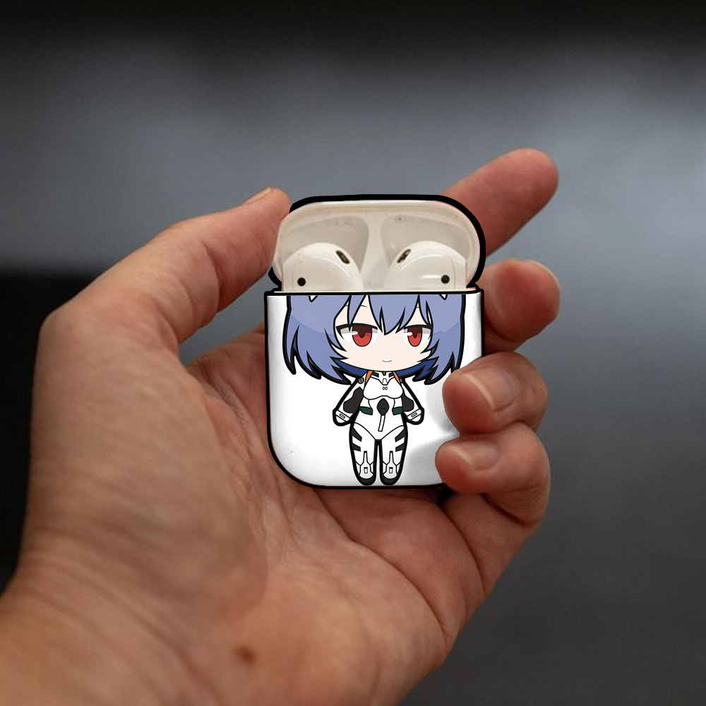 EVA 新世紀エヴァンゲリオン AirPods 第2世代保護ケース ハードシェル ブラック 耐衝撃・防指紋・カラビナ付き