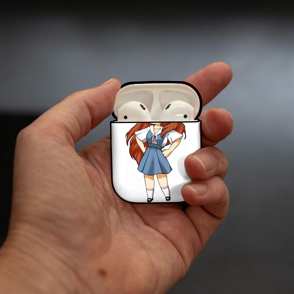 EVA 新世紀エヴァンゲリオン AirPods 第2世代保護ケース ハードシェル ブラック 耐衝撃・防指紋・カラビナ付き