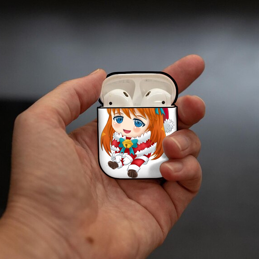 EVA 新世紀エヴァンゲリオン AirPods 第2世代保護ケース ハードシェル ブラック 耐衝撃・防指紋・カラビナ付き