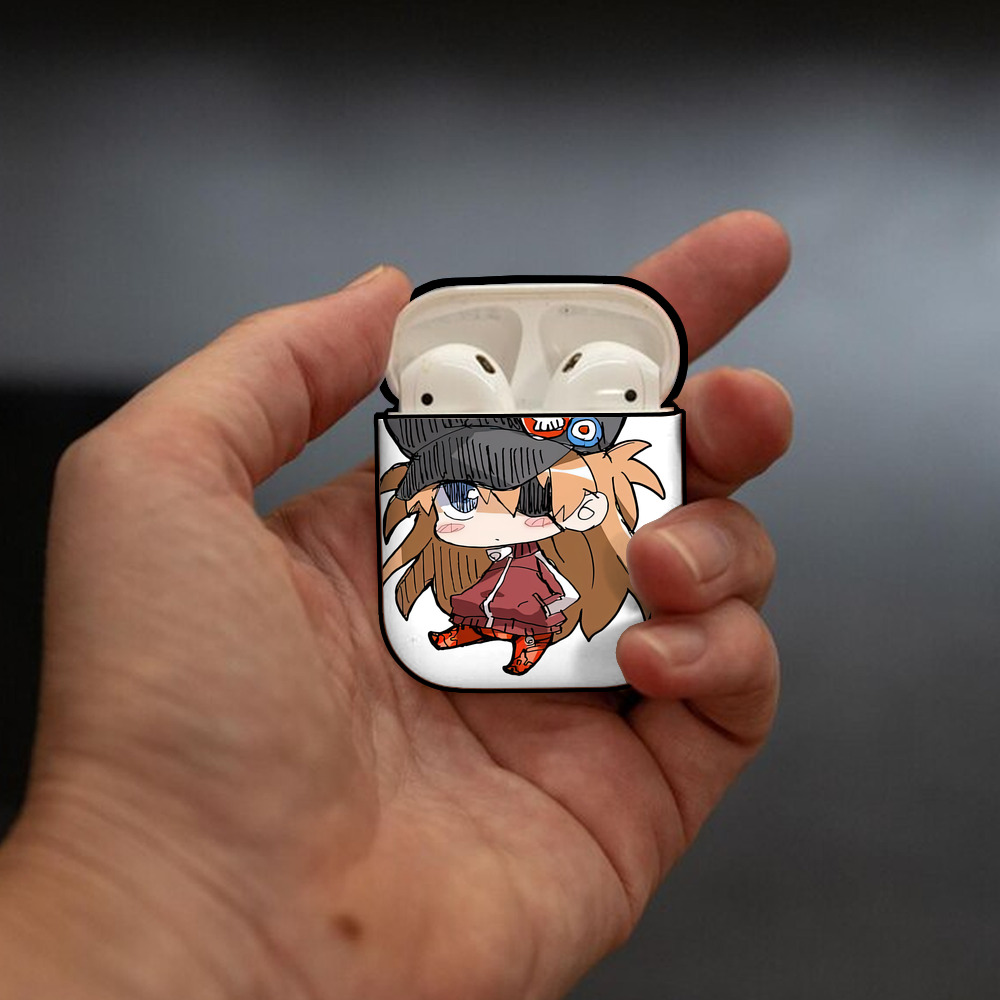 EVA 新世紀エヴァンゲリオン AirPods 第2世代保護ケース ハードシェル ブラック 耐衝撃・防指紋・カラビナ付き