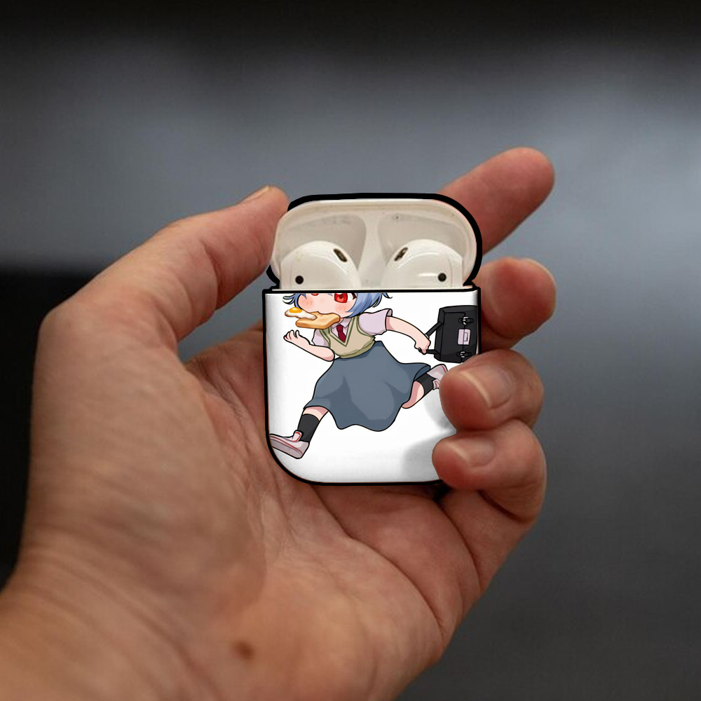 EVA 新世紀エヴァンゲリオン AirPods 第2世代保護ケース ハードシェル ブラック 耐衝撃・防指紋・カラビナ付き