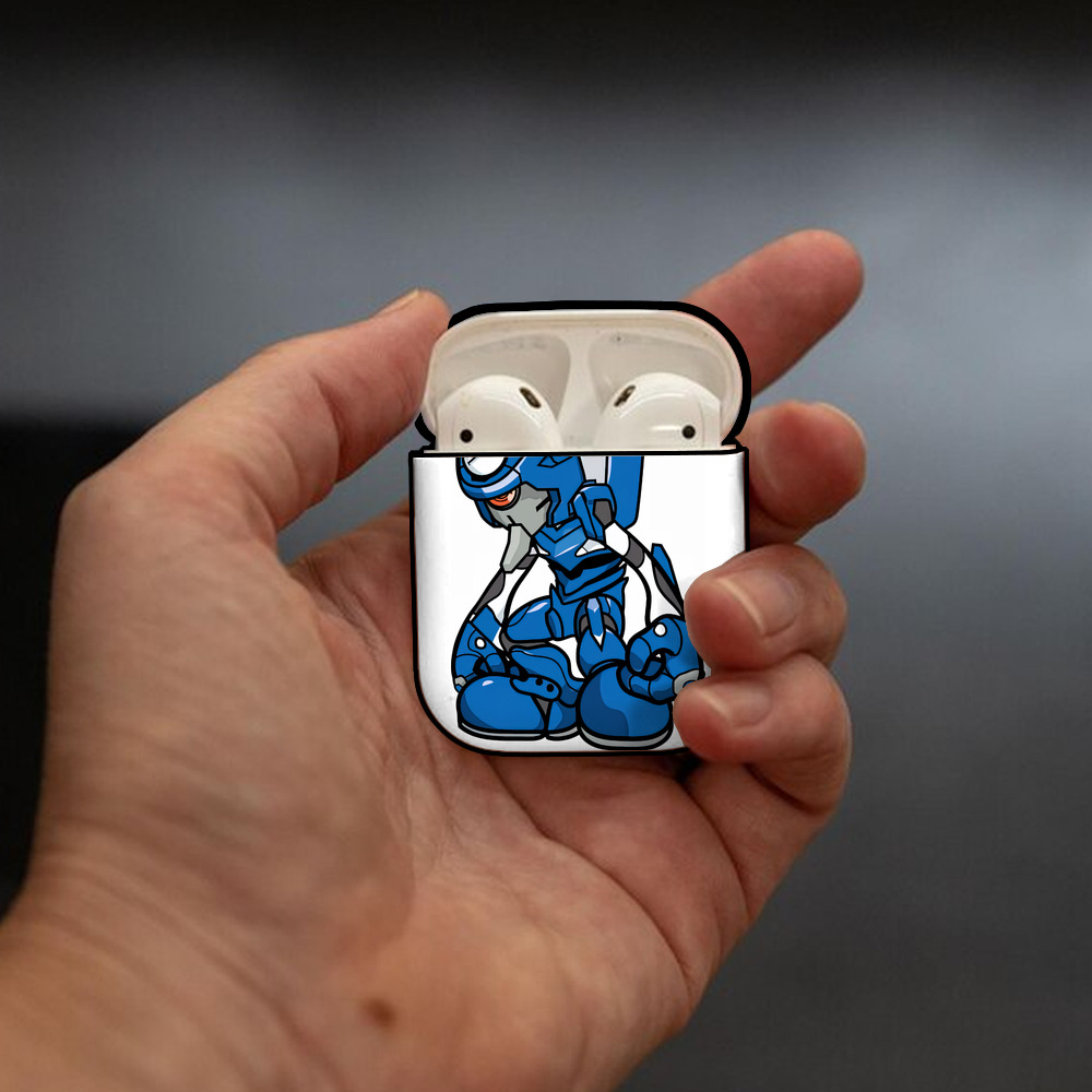 EVA 新世紀エヴァンゲリオン AirPods 第2世代保護ケース ハードシェル ブラック 耐衝撃・防指紋・カラビナ付き