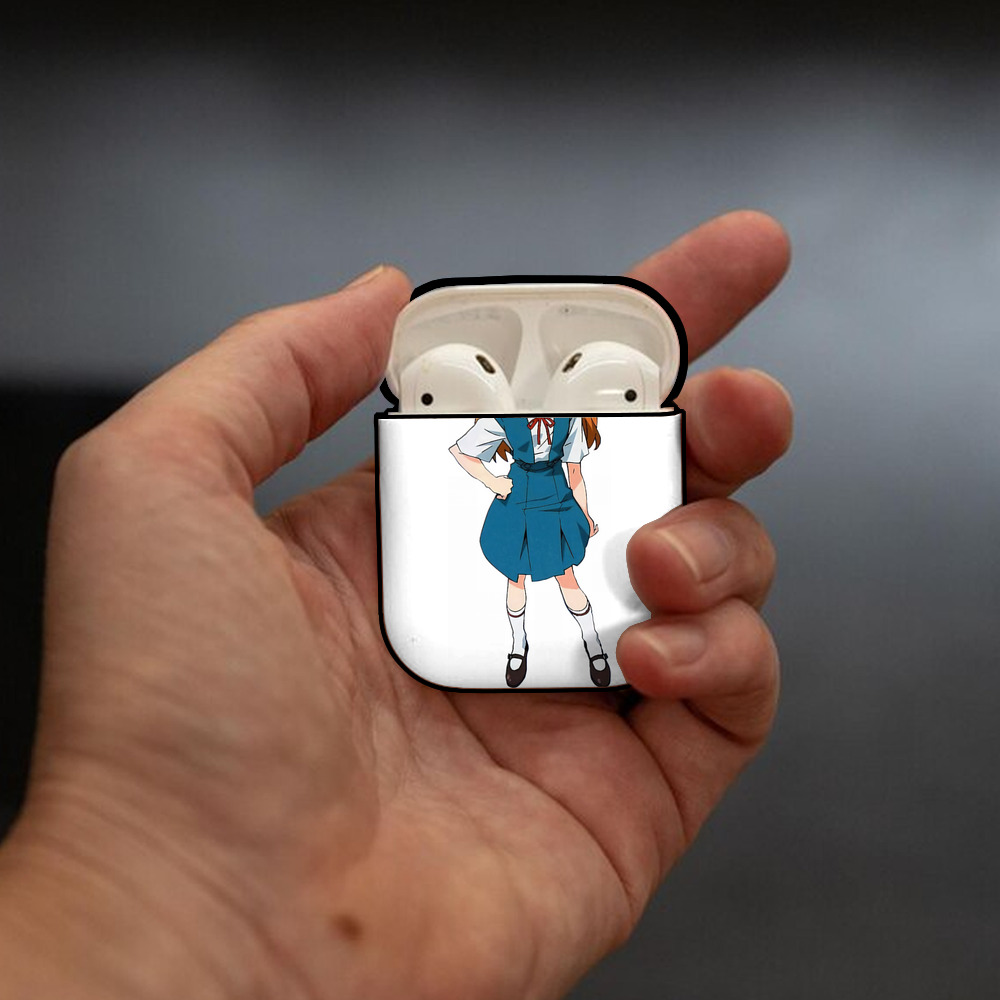 EVA 新世紀エヴァンゲリオン AirPods 第2世代保護ケース ハードシェル ブラック 耐衝撃・防指紋・カラビナ付き
