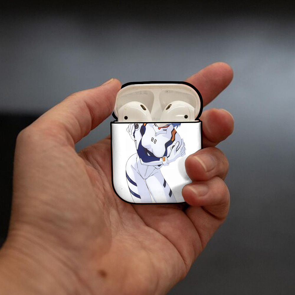 EVA 新世紀エヴァンゲリオン AirPods 第2世代保護ケース ハードシェル ブラック 耐衝撃・防指紋・カラビナ付き