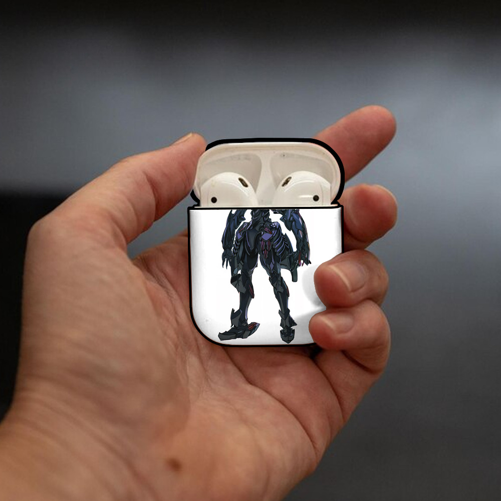 EVA 新世紀エヴァンゲリオン AirPods 第2世代保護ケース ハードシェル ブラック 耐衝撃・防指紋・カラビナ付き