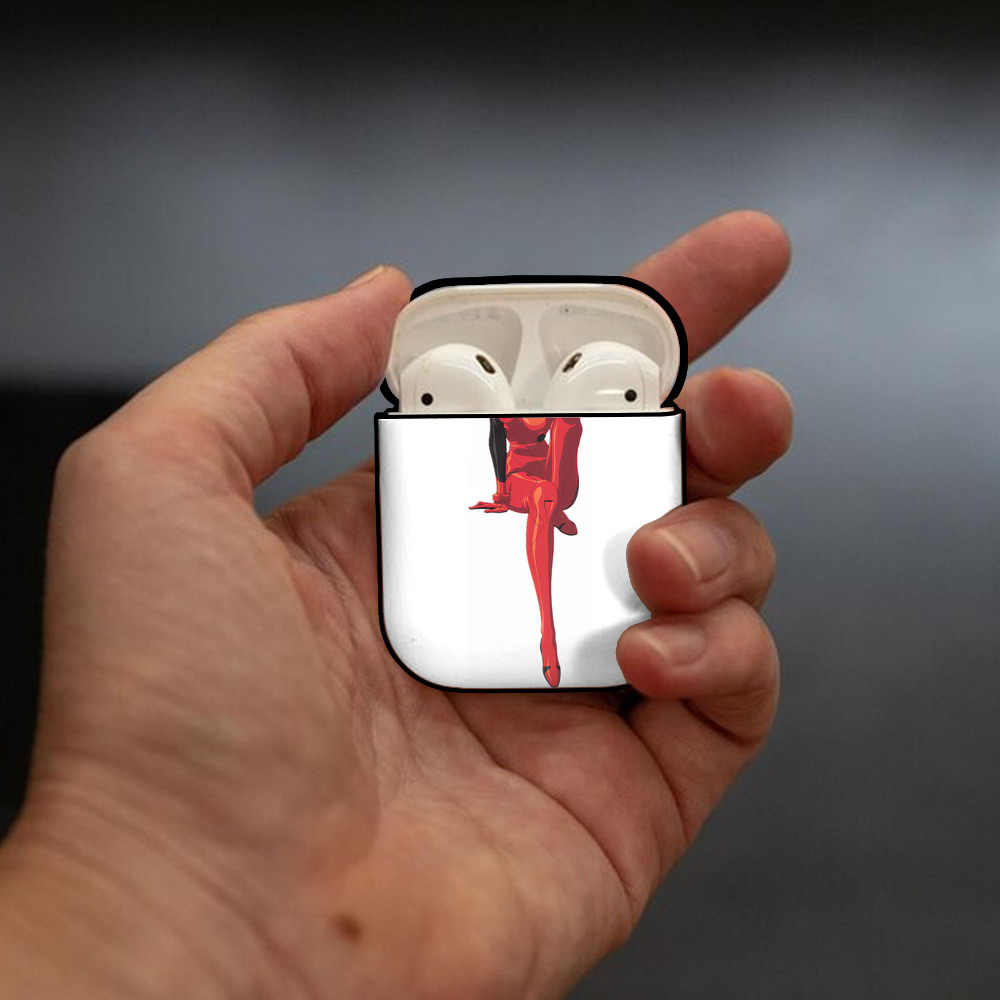 EVA 新世紀エヴァンゲリオン AirPods 第2世代保護ケース ハードシェル ブラック 耐衝撃・防指紋・カラビナ付き