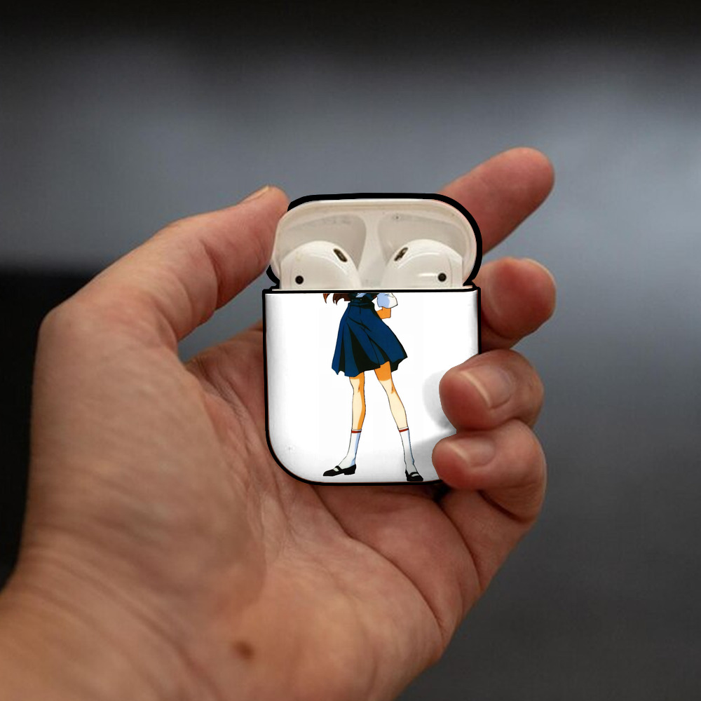 EVA 新世紀エヴァンゲリオン AirPods 第2世代保護ケース ハードシェル ブラック 耐衝撃・防指紋・カラビナ付き
