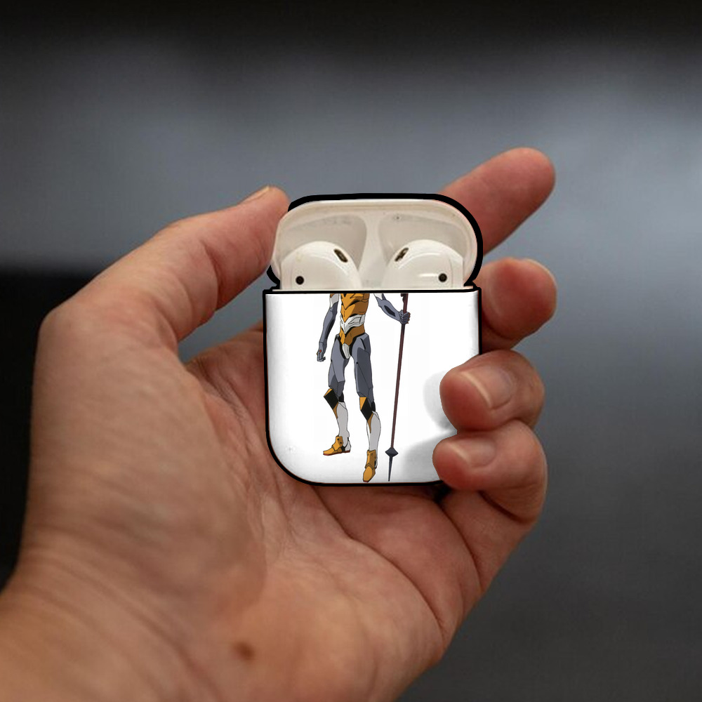 EVA 新世紀エヴァンゲリオン AirPods 第2世代保護ケース ハードシェル ブラック 耐衝撃・防指紋・カラビナ付き