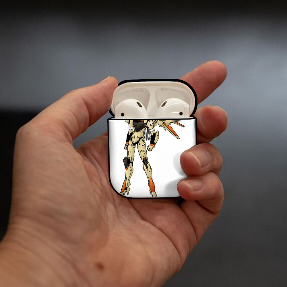 EVA 新世紀エヴァンゲリオン AirPods 第2世代保護ケース ハードシェル ブラック 耐衝撃・防指紋・カラビナ付き