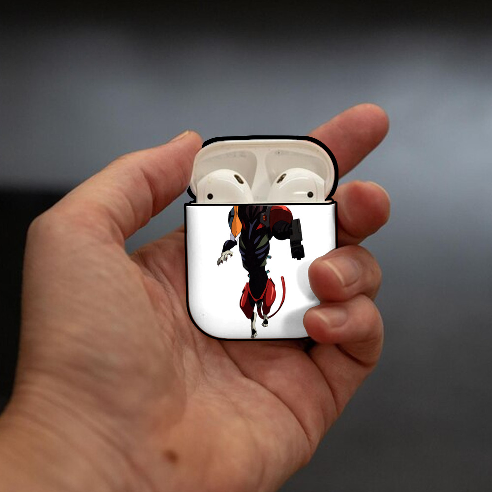 EVA 新世紀エヴァンゲリオン AirPods 第2世代保護ケース ハードシェル ブラック 耐衝撃・防指紋・カラビナ付き