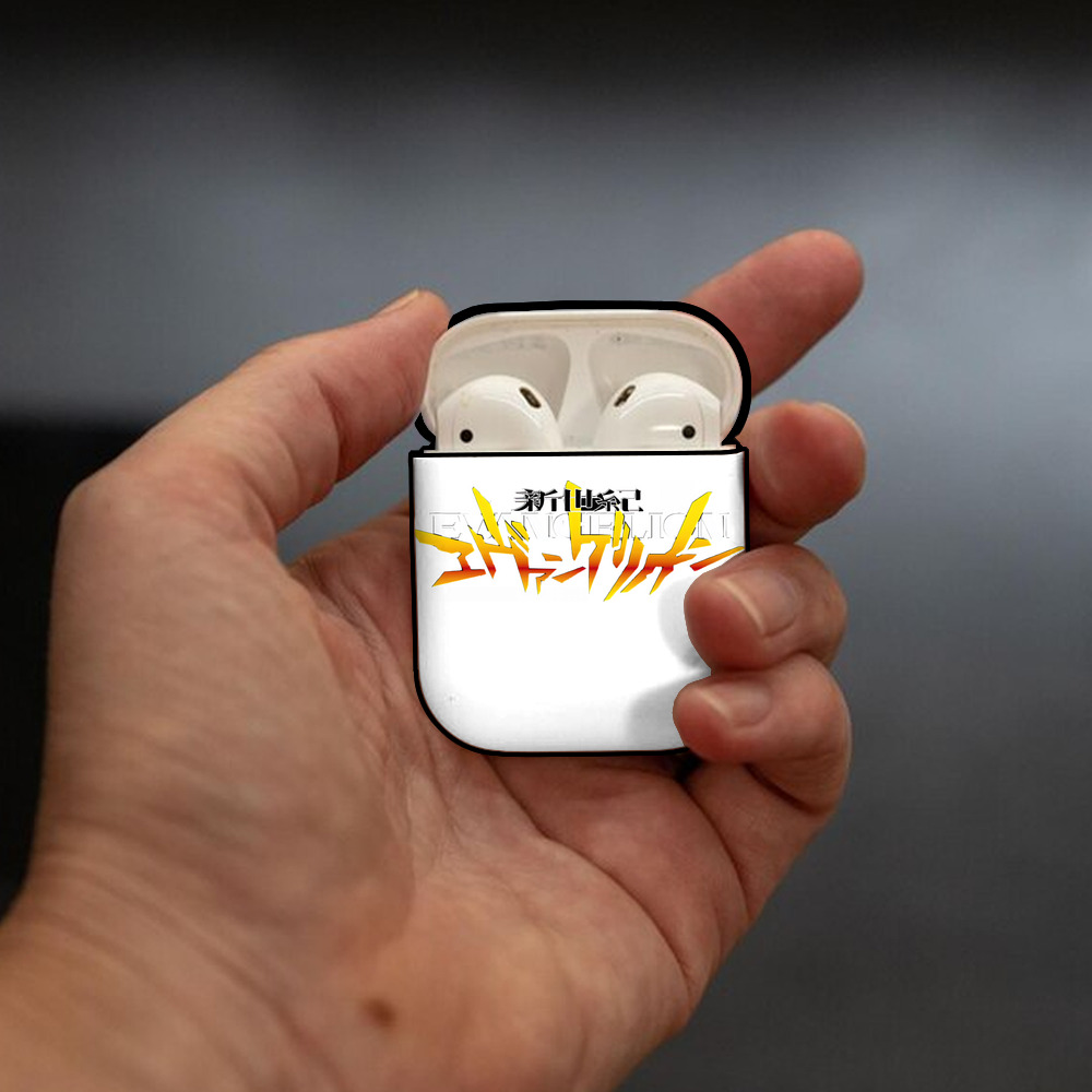 EVA 新世紀エヴァンゲリオン AirPods 第2世代保護ケース ハードシェル ブラック 耐衝撃・防指紋・カラビナ付き