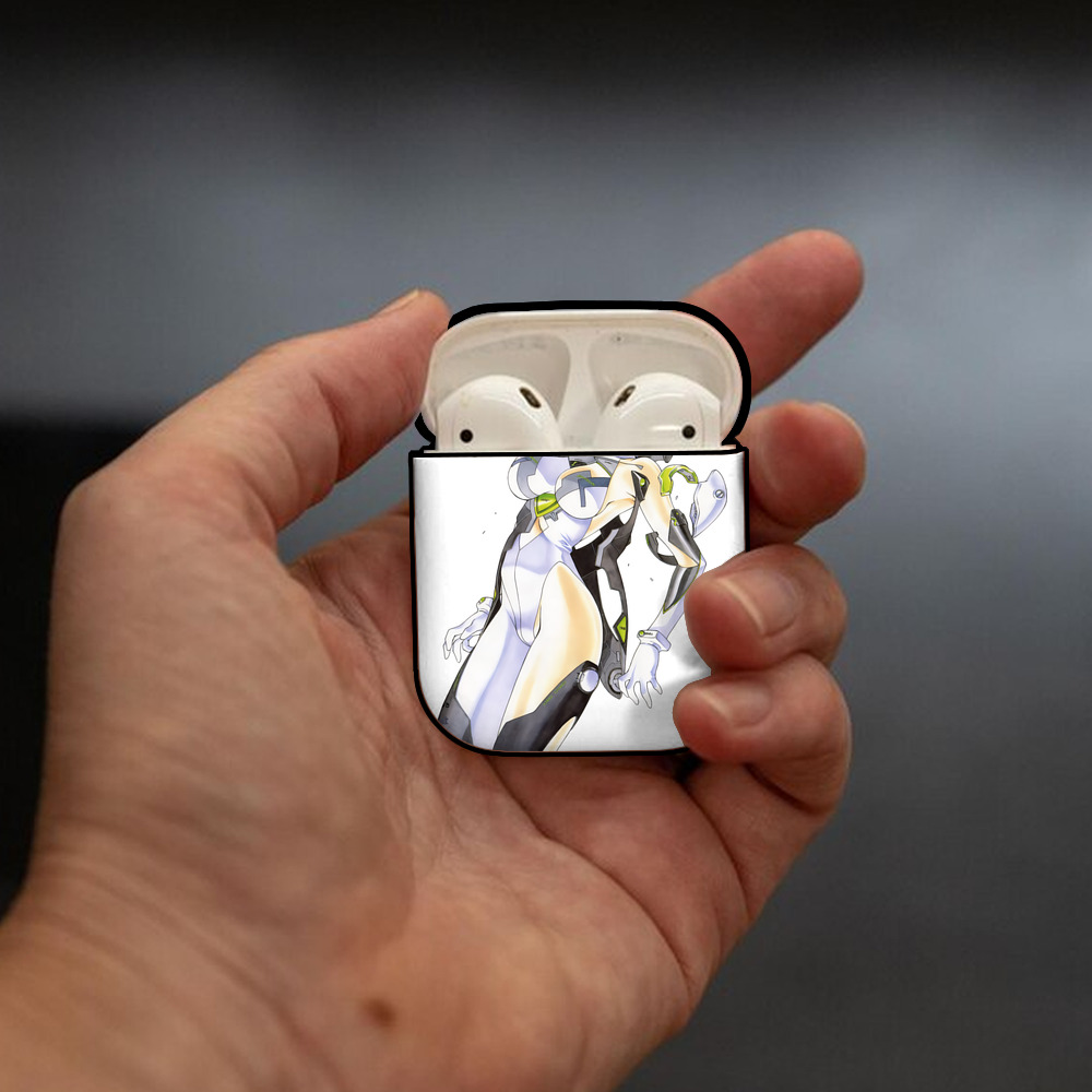 EVA 新世紀エヴァンゲリオン AirPods 第2世代保護ケース ハードシェル ブラック 耐衝撃・防指紋・カラビナ付き