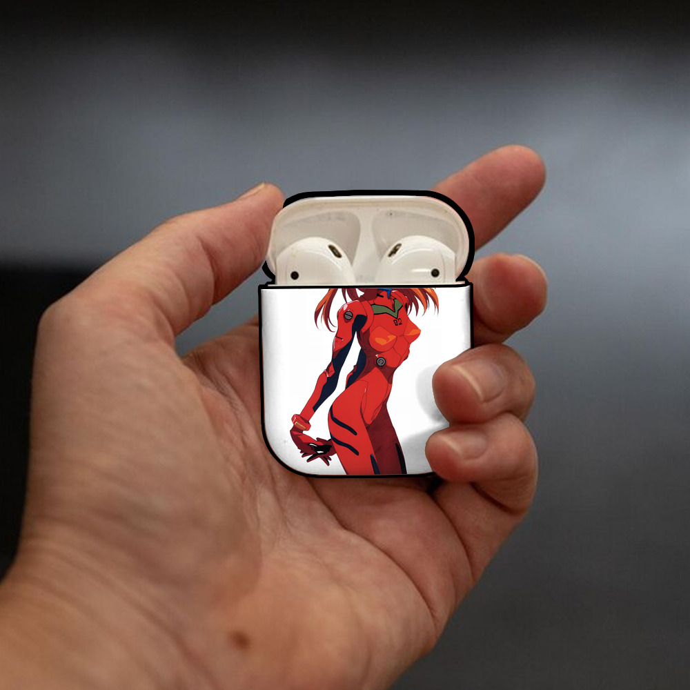 EVA 新世紀エヴァンゲリオン AirPods 第2世代保護ケース ハードシェル ブラック 耐衝撃・防指紋・カラビナ付き