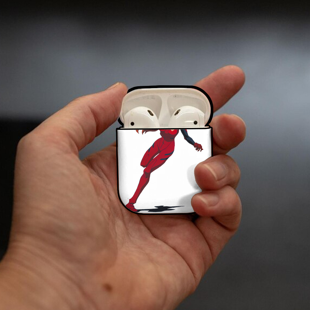 EVA 新世紀エヴァンゲリオン AirPods 第2世代保護ケース ハードシェル ブラック 耐衝撃・防指紋・カラビナ付き